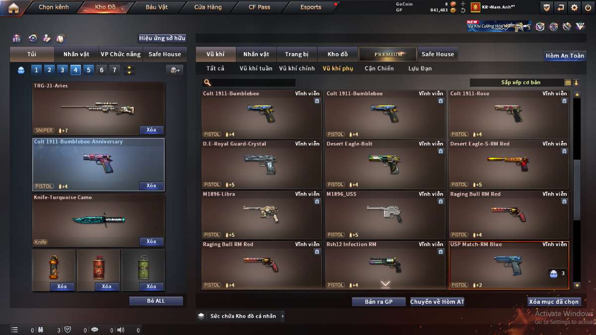 shop acc cf uy tin gia re